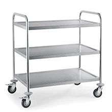 Stainless Steel Serving Trolley